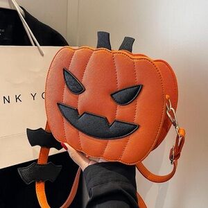 Pumpkin purse, pumpkin, Crossbody, pumpkin bag, Halloween purse, Halloween bag